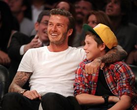David Beckham and Son Brooklyn Chow Down In Hell’s Kitchen
