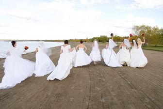 Racing Brides Take to the Galway Race Track, All in the Name of Charity