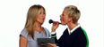 Ellen DeGeneres Gives Jennifer Aniston a Fetching Makeover