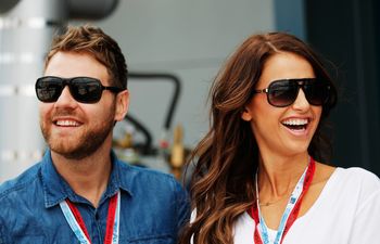 Brian McFadden and Vogue Williams Jet into Dublin Ahead of their September Nuptials
