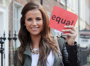 Vogue Williams Rallies for LGBT Rights in Dublin Yesterday
