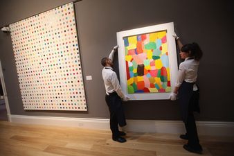Beckhams Commission Hirst Painting for Harper’s Bedroom
