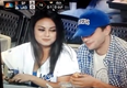 Mila and Ashton Enjoy the Baseball and Each Other