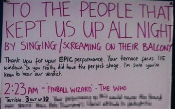 Neighbour’s Note To Drunken Night Singers Goes Viral On The Internet