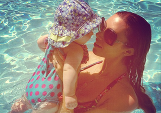 Sun, Celebrities, Pool and Motherhood: Una Healy Does It All