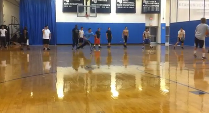 VIDEO: He Certainly Spiced Up That Game Of Dodgeball!