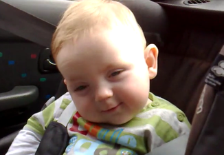Just. Can’t. Stay. Awake… This Is One Baby That Doesn’t Want To Miss Out On The Banter