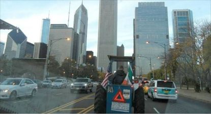 Kerry Farmer Drives His Tractor Across America In Memory of His Beloved Wife