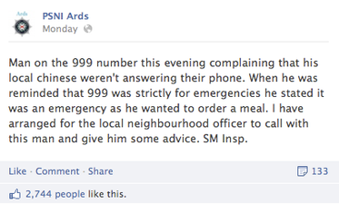 There Are Many Reasons You May Need to Call 999 Some Day – This Is NOT One of Them