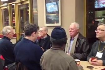 Feel-Good Video: Elderly Men Have an Impromptu Sing-along in a Coffee Shop