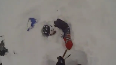 He Saved His Life: Helmet Video Shows Skier’s Amazing Avalanche Rescue