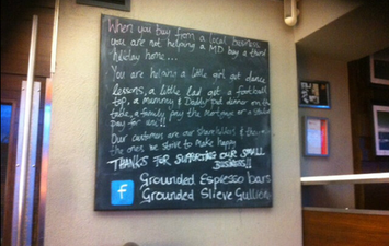 Putting Things Into Perspective: Coffee Shop Owner Asks Customers To Keep It Local