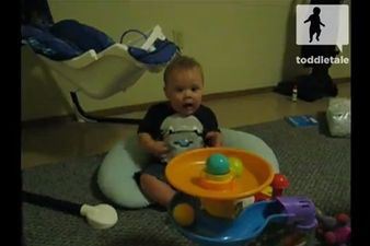 Baby Gets A New Toy & Just Can’t Cope With The Excitement Of It All