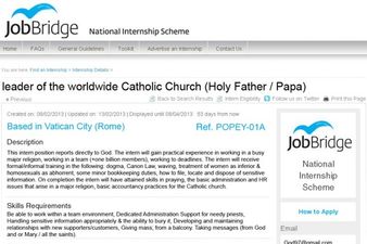 Looking For Work? JobBridge Has An Interesting Internship On Offer…