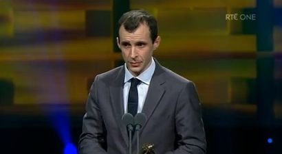 Well Sure We Would Never Have Recognised Him: Love/Hate Star Scrubs Up Well and Sounds Rather Posh at IFTAs