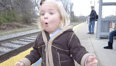 VIDEO: This is What True Joy Looks Like… Little Girl Enjoys First Train Ride