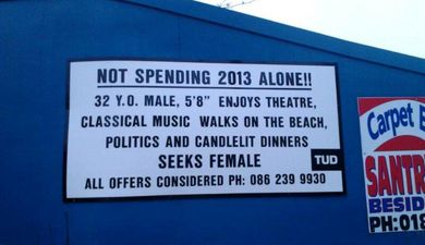 Spotted In Dublin: Putting It All Out There On A Poster!