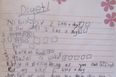 “Eat 3 Appals & Do 34 Pooshups” Horrifed Mother Finds “Diyet” List In Her 7-Year-Old Daughter’s Bedroom
