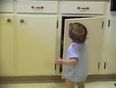 VIDEO: Baby Versus Cupboard Door