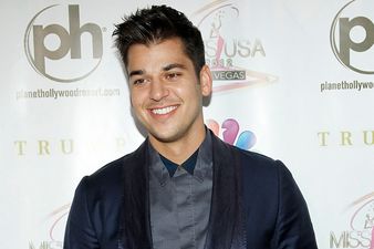 PIC: Rob Kardashian Shares Rare Family Moment On Instagram With Kanye And North West