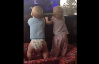 VIDEO: Twins Dance Like Nobody’s Watching… Until They Realise Somebody Is