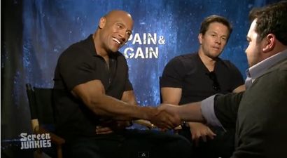 VIDEO: This Guy Was Exceptionally Happy To Meet The Rock