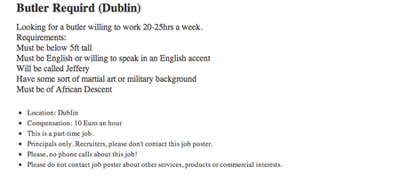 WANTED: Job in Dublin Requires Some Special Skills…