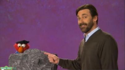VIDEO: Jon Hamm Hangs Out With Elmo On Sesame Street