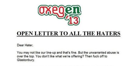 PICTURE: An Open Letter To All The Haters From Oxegen