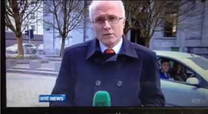 VIDEO: Hilarious Photo Bomb Captured On RTE News Report