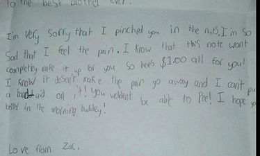 “I Hope You Feel Better In The Morning Buddy!” Letter Of Apology From Older Brother To His Younger Sibling Goes Viral