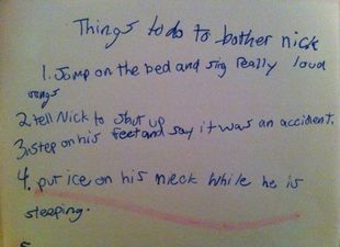 How To Annoy Your Brother: Woman Rediscovers Mean Note She Wrote As A Child & Posts It Online