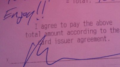 PICTURE: A Heart Warming Gesture, Man Leaves Enormous Tip For Waitress To Realise Her Dream Of Travelling To Italy