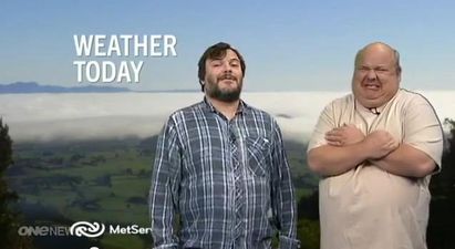 VIDEO: Jack Black And Kyle Gass Should Always Read The Weather Forecast
