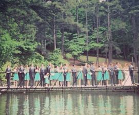 PICTURE – Fancy A Dip? We Bet This Wedding Snap Did Not Go Exactly As Planned