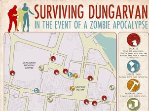 PICTURE – Are You From Dungarvan? Do You Live In Fear Of Zombie Attacks? Don’t Worry, There’s A Survival Plan For That