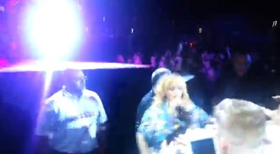 VIDEO: Rihanna Wallops Fan In The Face With Microphone
