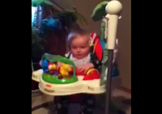 VIDEO: Bouncing Baby Falls Asleep – Cutest Thing You’ll See All Day