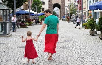 PICTURE: Best Dad Ever… Wears Skirts And Dresses In Solidarity With His Son