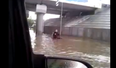 Wat-er Dog: Pooch Pushes Wheelchair-Bound Owner Along Flooded Road