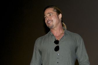 PICTURE – Just Brad Pitt, Hanging Out With The Kids