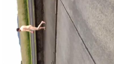 VIDEO – What Was This Naked Guy Doing On The Coast Road In Dublin?