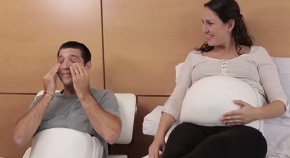 VIDEO – Huggies Develop Pregnancy Belt That Allows Dad To Feel Baby Kick And Move