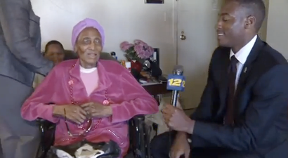 VIDEO: Possibly the Feistiest 100 Year Old Woman You’ll Ever See