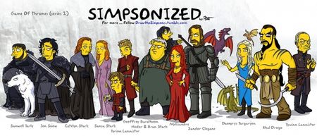 Simpsonized: Game of Thrones Characters Get a Fresh New Look