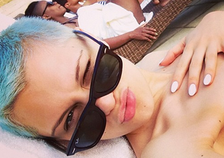 All The Colours Of The Rainbow? Singer Dyes Hair Blue!