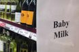 PICTURE – Baby Milk? Think You Better Check That Aisle Sign Again