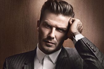 VIDEO – David Beckham Takes T-Shirt Off, Puts On A Suit