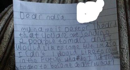PICTURE – 7-Year-Old Boy Writes To NASA Asking How To Become An Astronaut… And They Replied