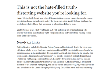 “Youth Defence is Not What you Think it is”: Pro-Life Website Gets Hacked